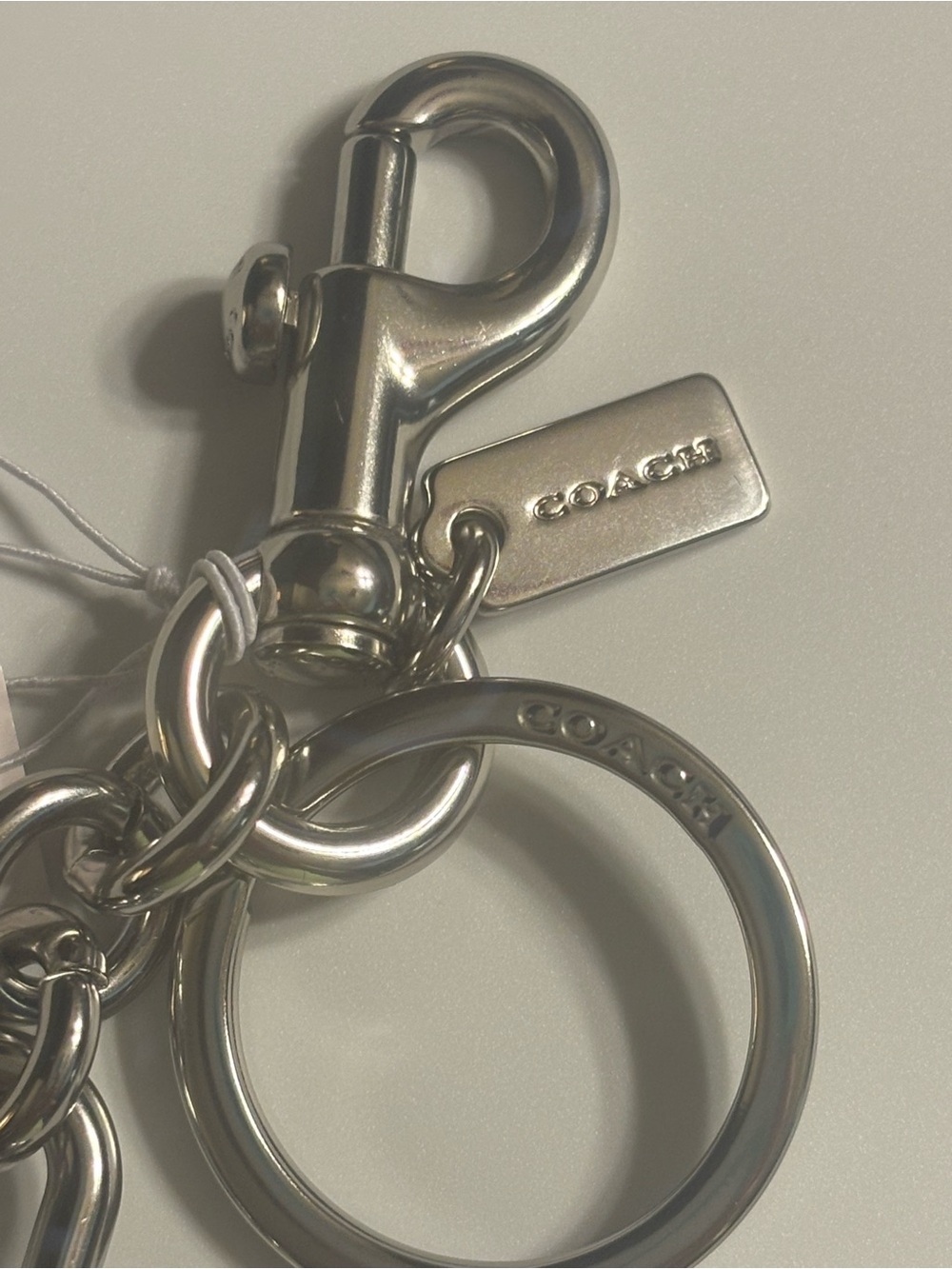 Coach white lock with silver hardware NWT retail $99 - Picture 2 of 3